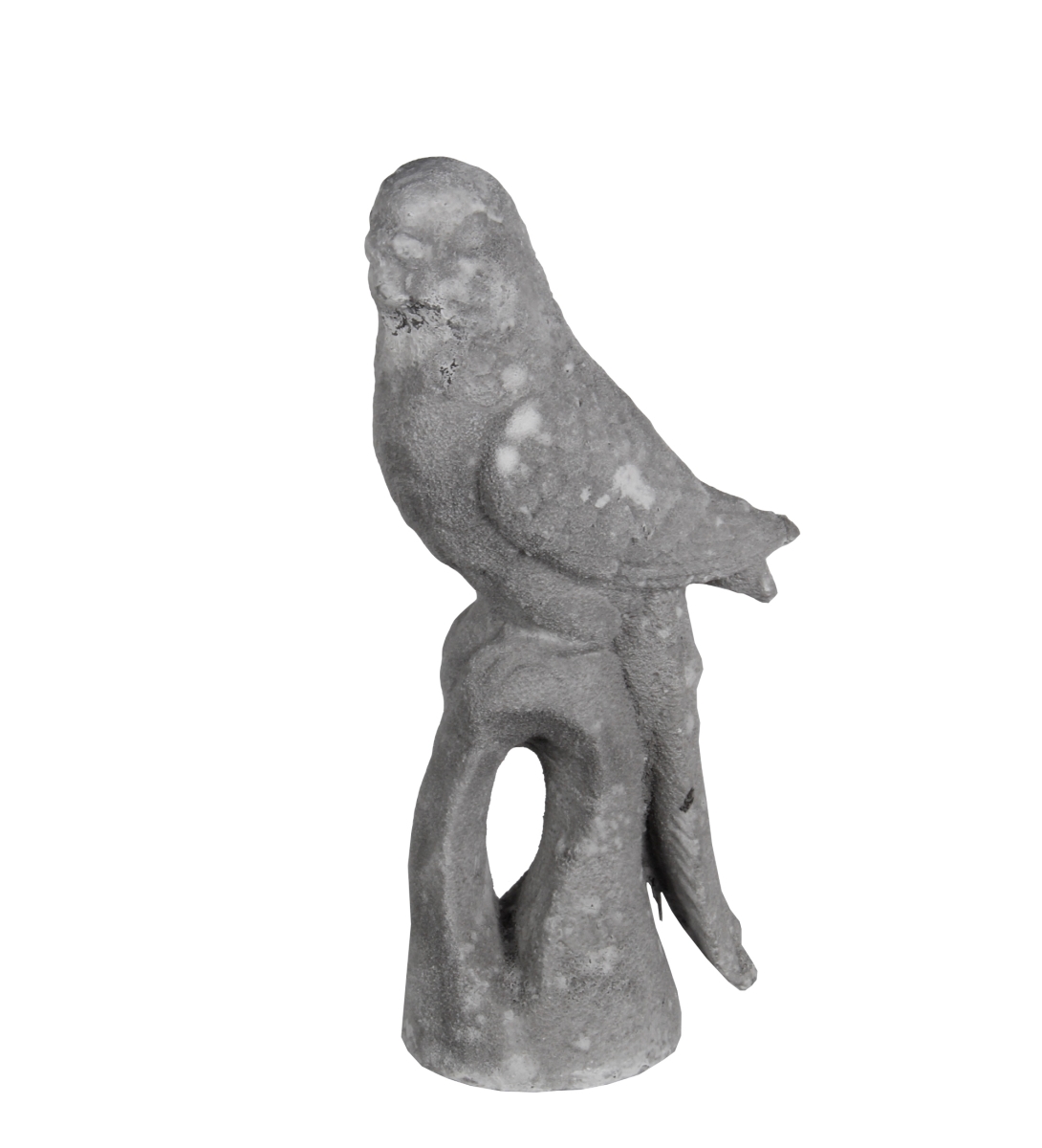 66985 7.5 X 5 X 16 In. Ceramic Parrot Statue In Stone