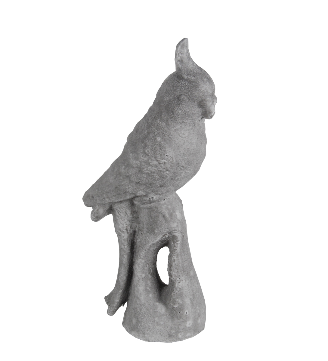 66986 7.5 X 5 X 17.5 In. Ceramic Parrot Statue In Stone