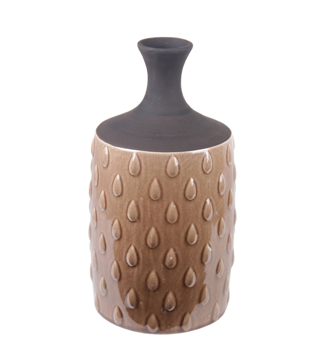 84058 8.5 X 8.5 X 15 In. Water Drop Ceramic Vase