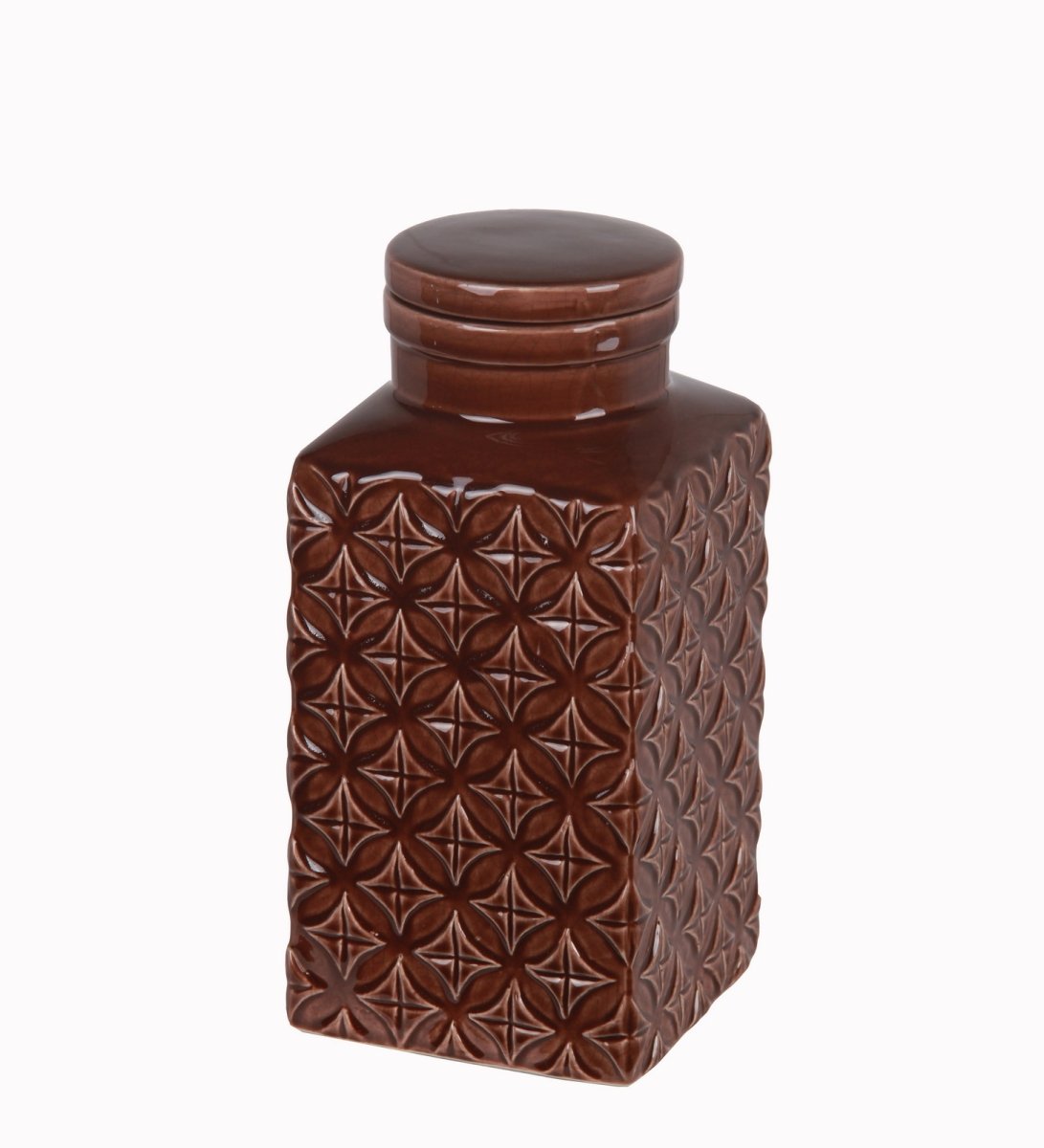 84110 6 X 6 X 12 In. Ceramic Jar With Lid, Small