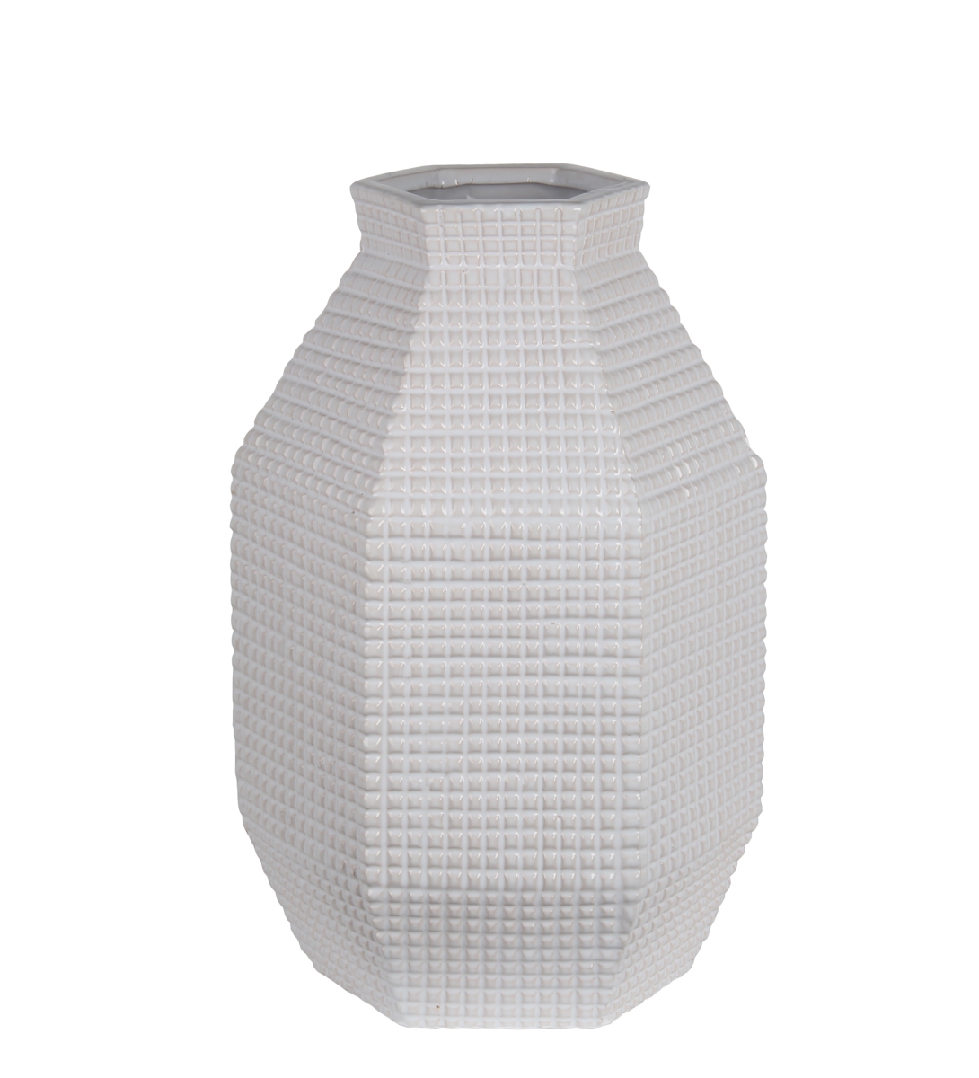 20197 Large Ceramic Vase - White