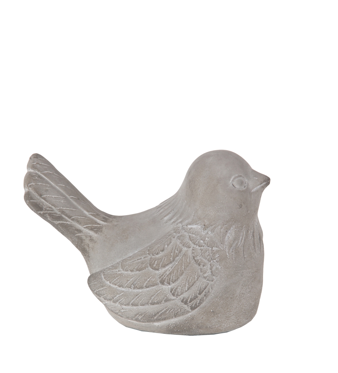 007-00009 8 X 5.5 X 6 In. Traditional Cement Bird, Grey