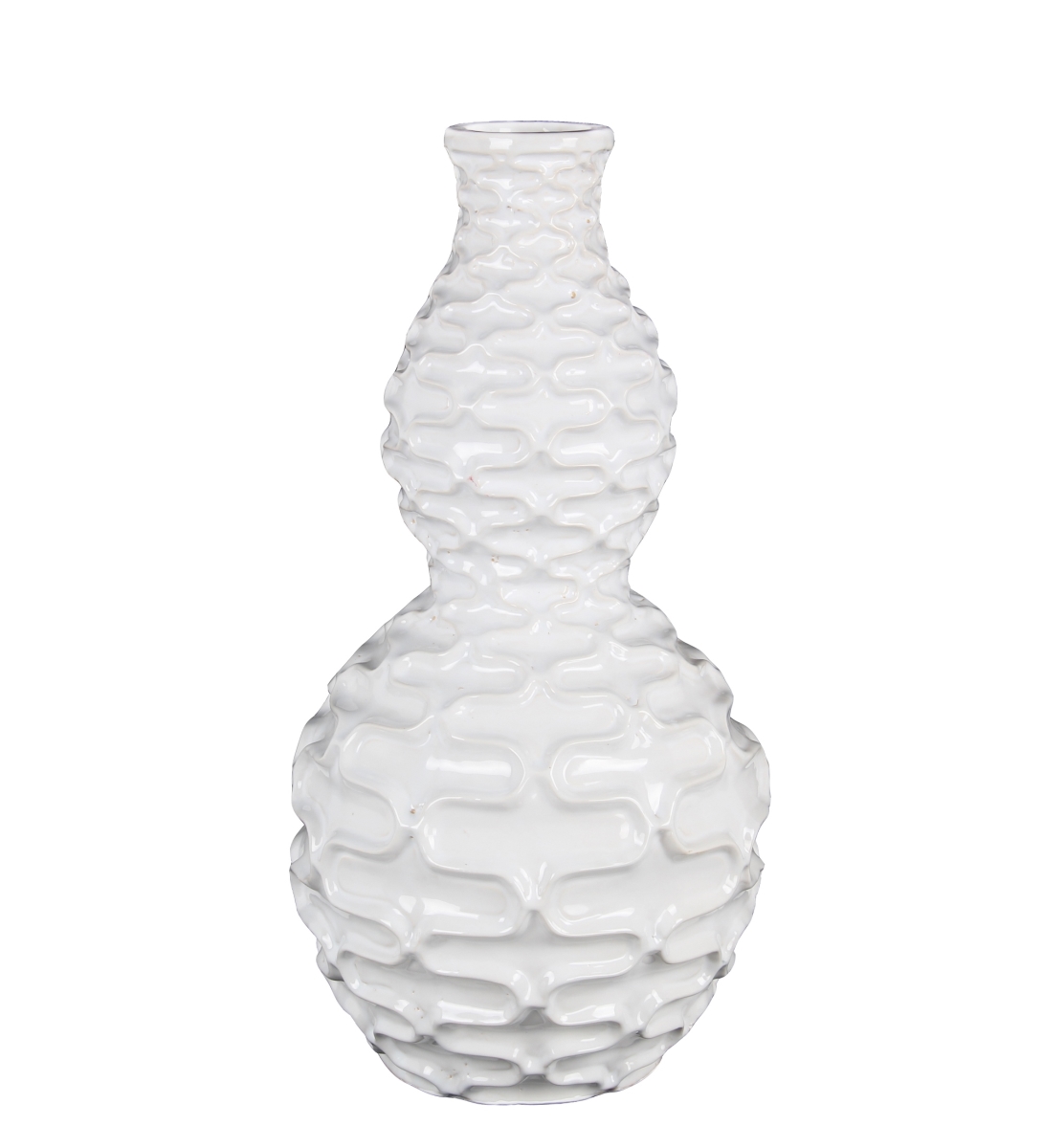20238 Ceramic Vase, White - Large