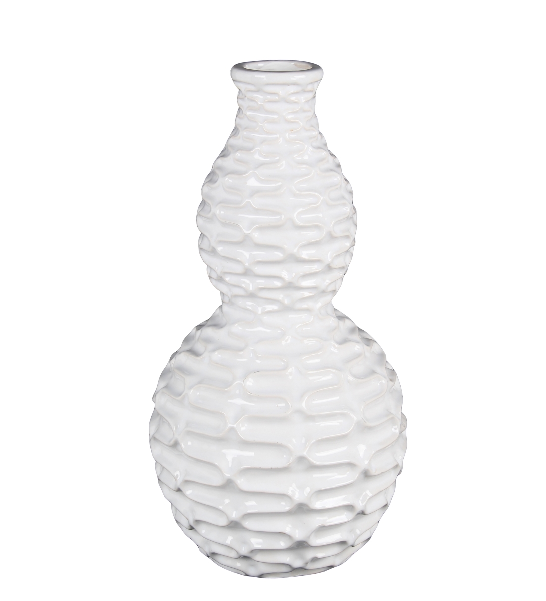 20239 Ceramic Vase, White - Small