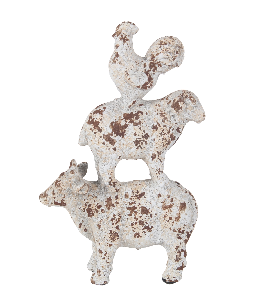 20310 9.5 X 3.5 X 14.5 In. Traditional Antique Ceramic Animals Statue