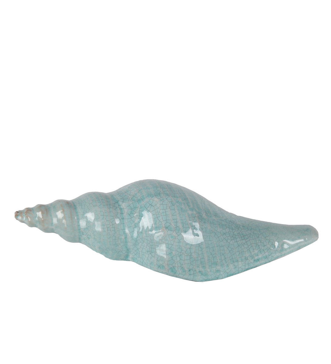 20359 12 X 5 X 4 In. Traditional Ceramic Shell, Blue