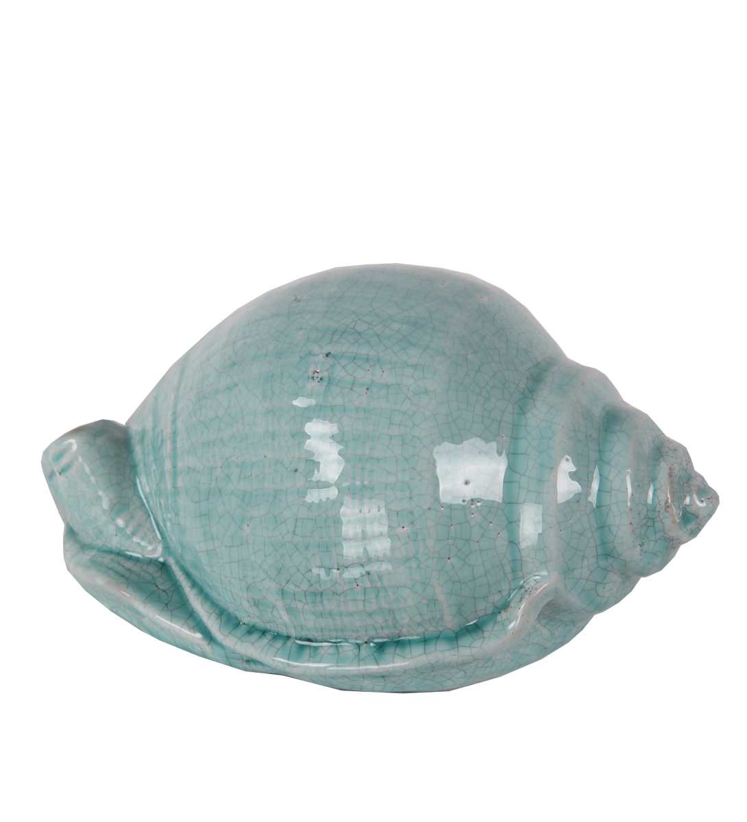 20368 10 X 6.5 X 5 In. Traditional Ceramic Shell, Blue