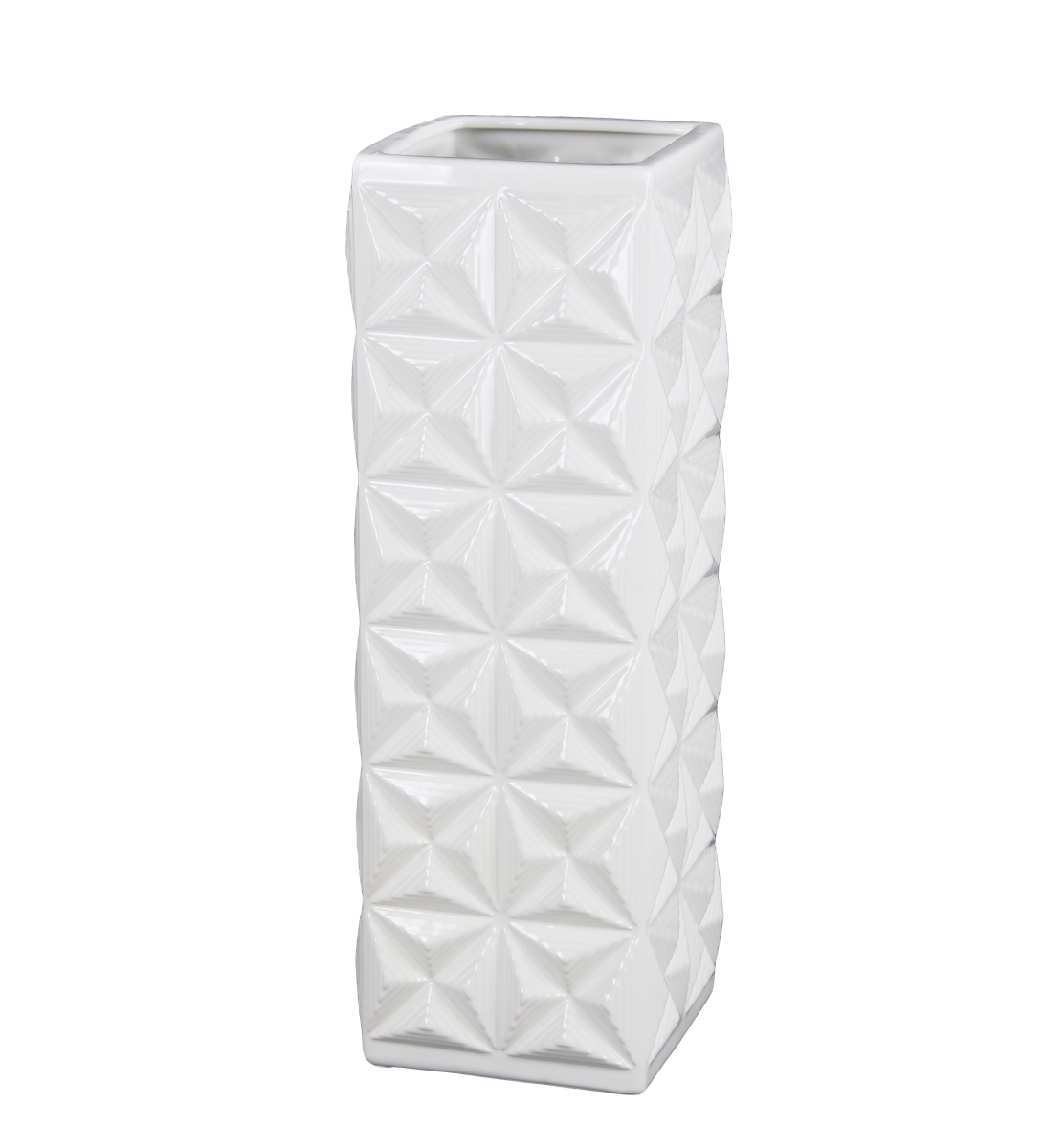45215 Ceramic Vase, White - Small