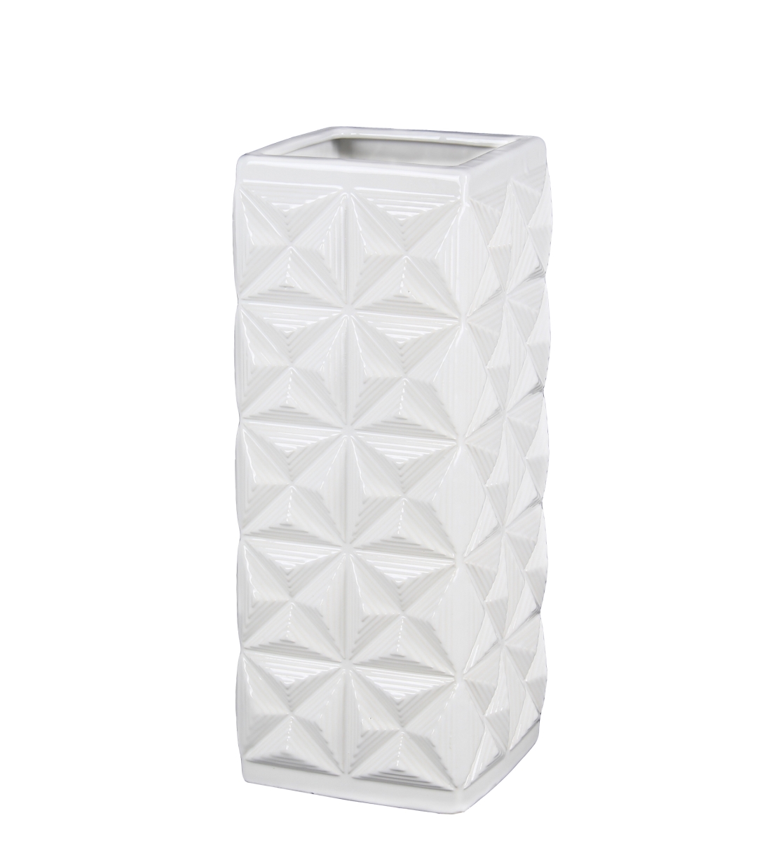 45216 Ceramic Vase, White - Large