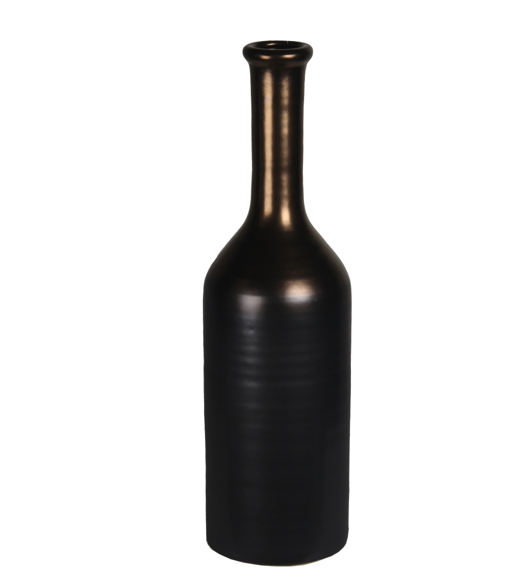 78198 6 X 6 X 20 In. Contemporary Copper & Ceramic Vase, Large