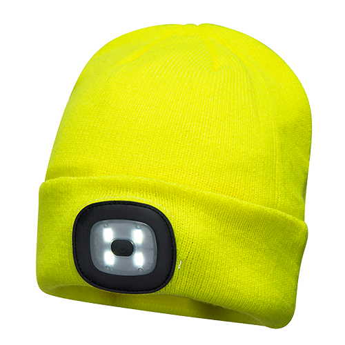 B029yer Rechargeable Led Beanie - Yellow