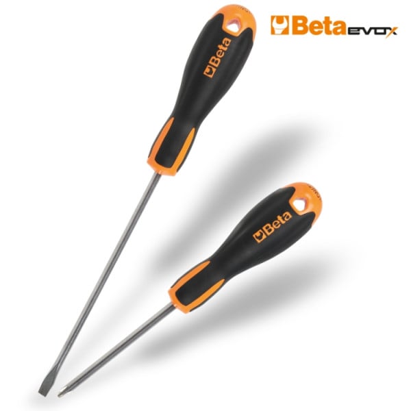 012030408 Stainless Steel Slotted & Phillips Screwdriver Set with Ergonomic Handle - 8 Piece