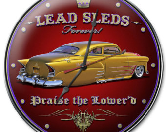 Larry Grossman Signs Lg761 28 In. Lead Sleds Forever Round Round Metal Sign