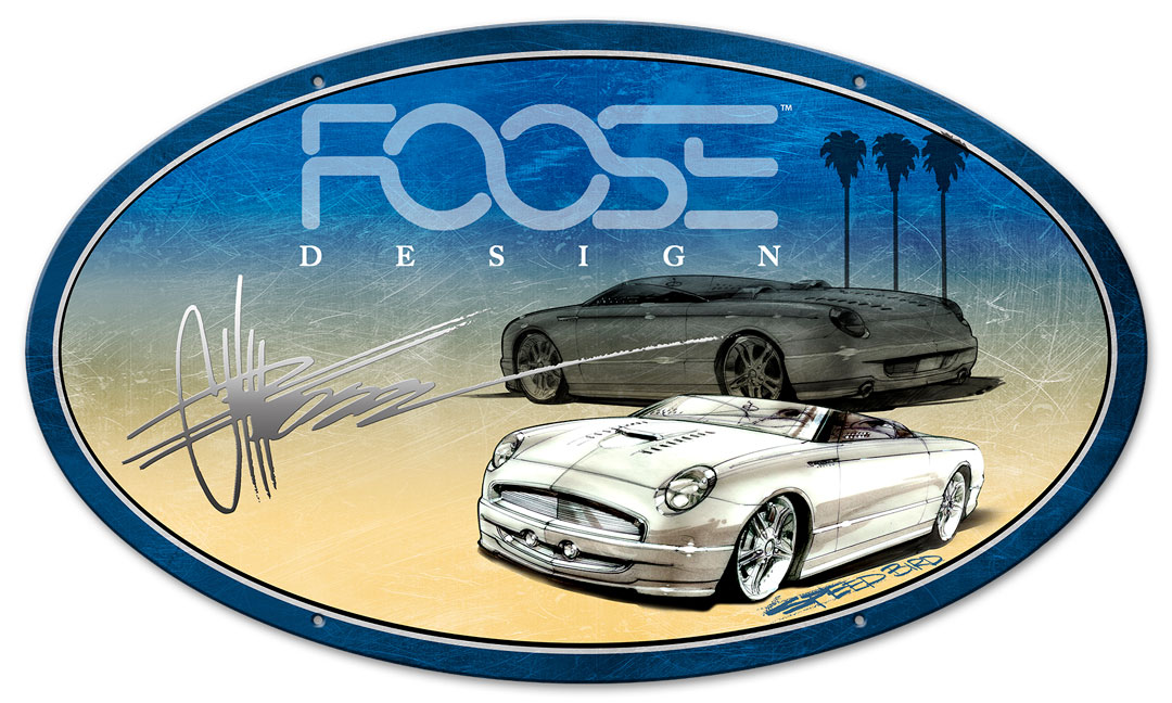 Cfos039 24 X 14 In. White Car Palms Oval Metal Sign