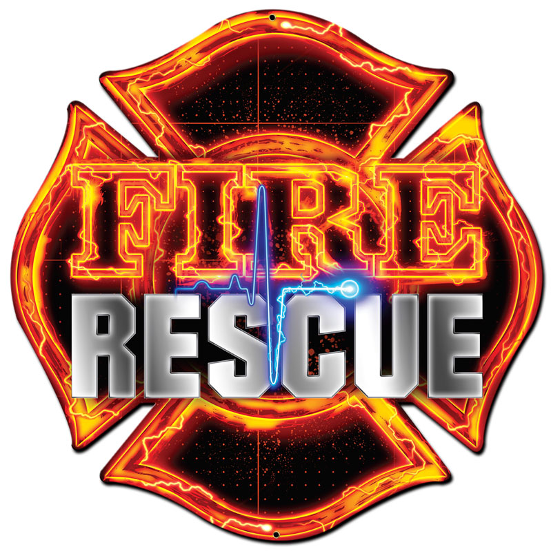 Erazorbits Era046 16 X 16 In. Fire Rescue Plasma Metal Sign