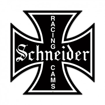 Sch010 Schneider Cross Custom Metal Shape Sign