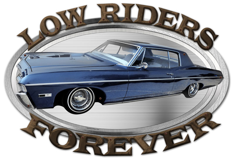 Osn024 24 X 16 In. Low Riders Forever 3d Plasma Metal Sign