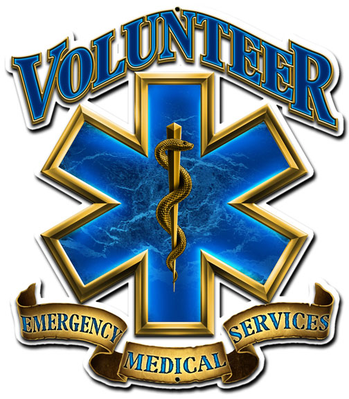 Era055 14 X 16 In. Volunteer Emergency Medical Plasma Metal Sign