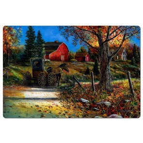 Jh081 36 X 24 In. Country Roads Satin Metal Sign