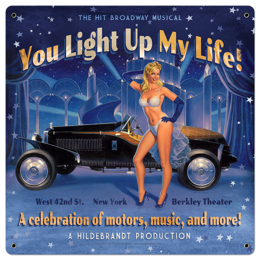 Hb233 You Light Up My Life Satin Metal Sign - 36 X 36 In.