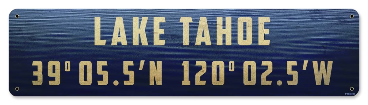Lake Tahoe Metal Sign - 20 X 5 In.