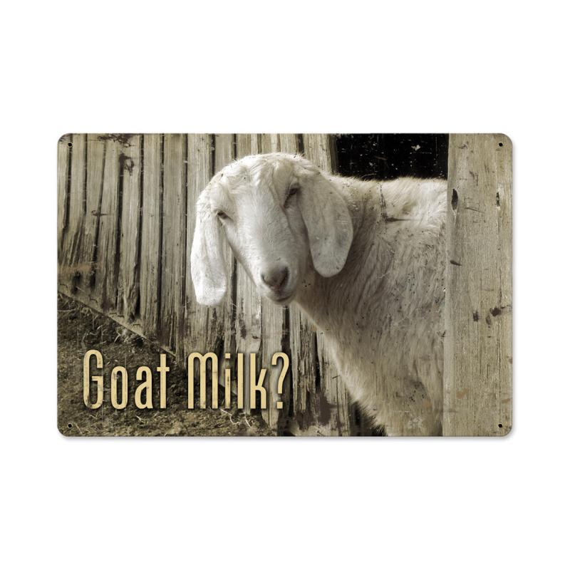 Aif083-wf 18 X 12 In. Goat Milk Metal Sign