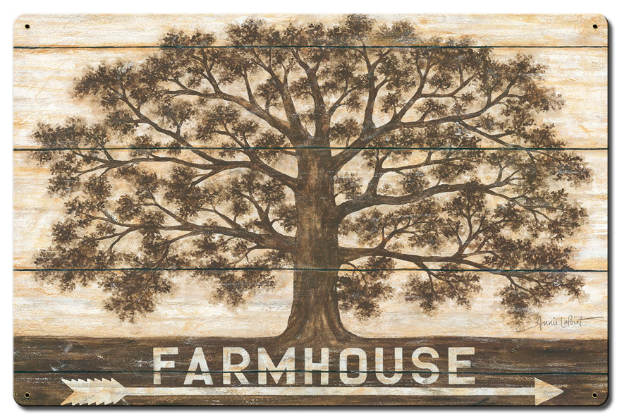 Lane194 24 X 16 In. Farmhouse Tree Satin Sign
