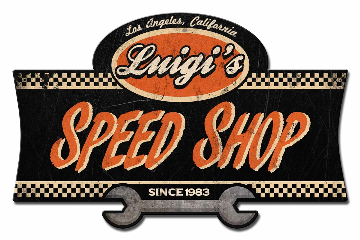 Ps910 23 X 15 In. Personalized Speed Shop Plasma Sign