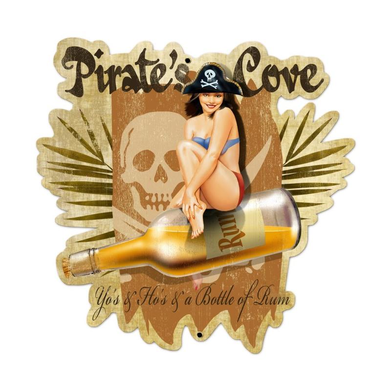 Rb101 23 X 24 In. Pirates Cove Custom Metal Shape Sign