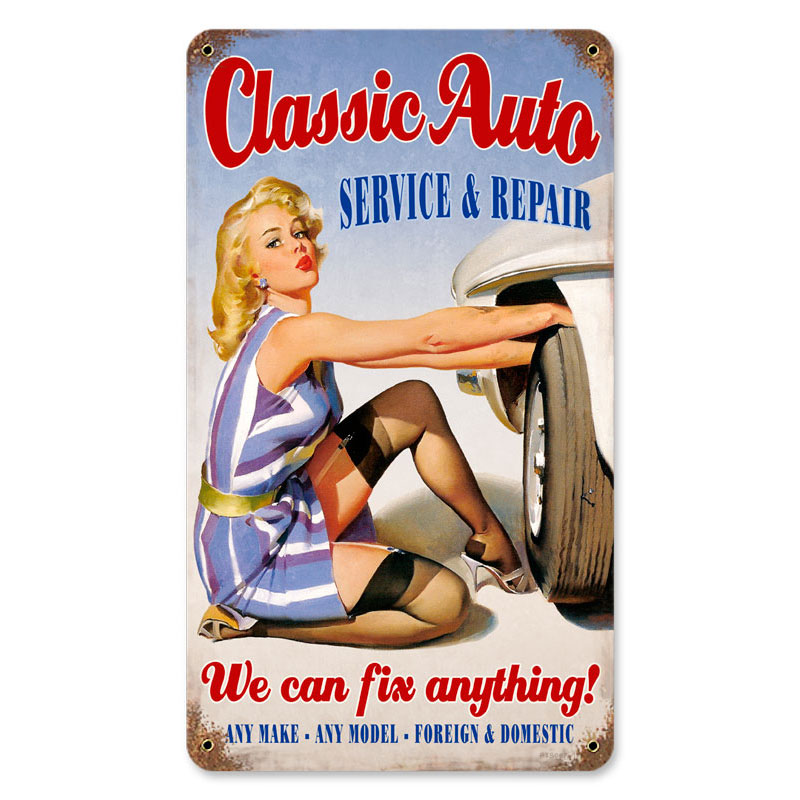 Pts067 8 X 14 In. Classic Auto Vintage Metal Sign