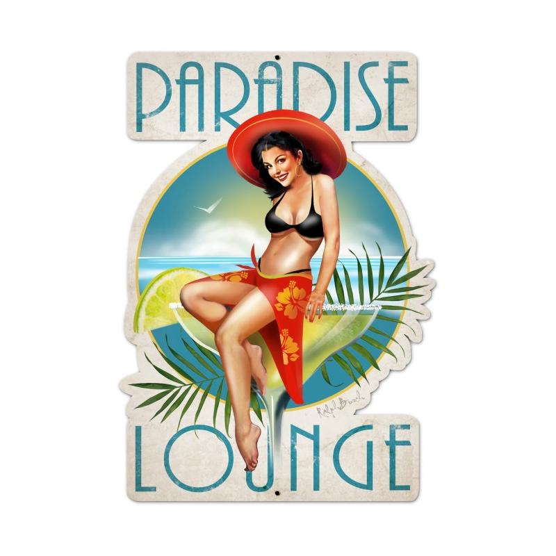 Rb103 16 X 24 In. Paradise Lounge Custom Metal Shape