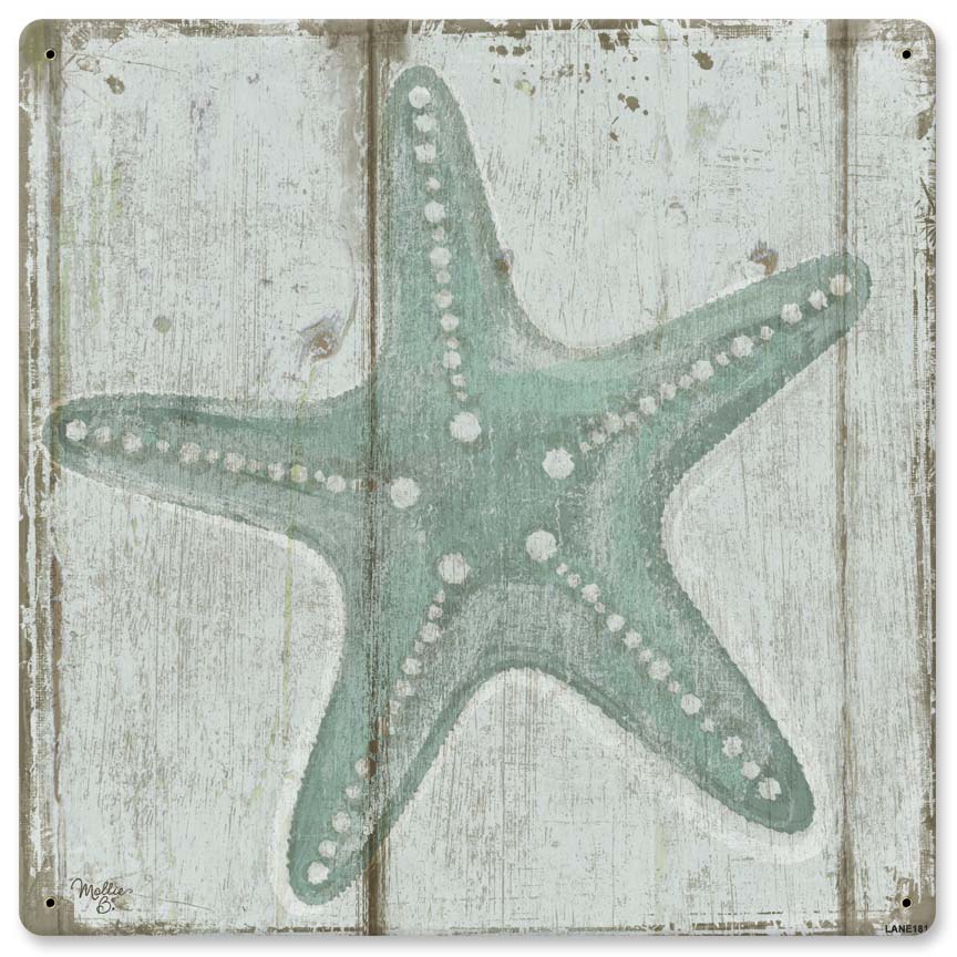 12 X 12 In. Starfish Satin Sign