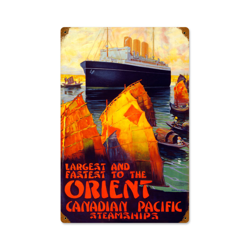 Pts322-wf 12 X 18 In. Orient Canadian Pacific Vintage Metal Sign