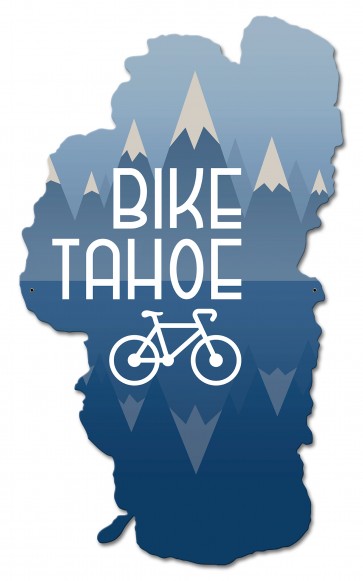 Ps951 18 X 30 In. Bike Tahoe Metal Sign