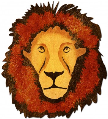 Ps952 20 X 22 In. 3-d Lion Metal Sign