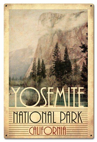 Pts904 16 X 24 In. Yosemite National Park Metal Sign