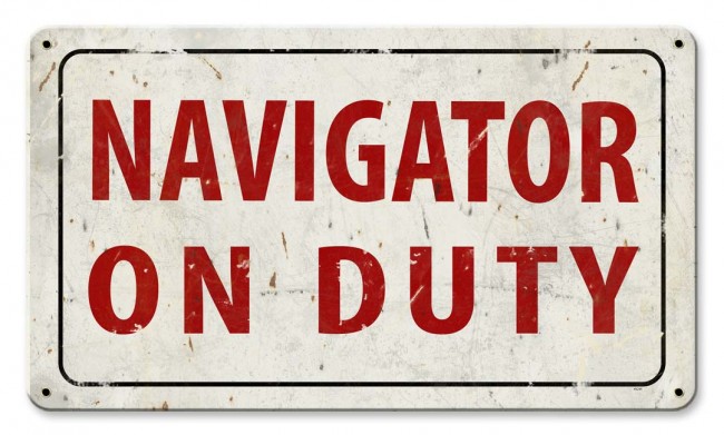 Ptsb153 14 X 8 In. Navigator On Duty Metal Sign