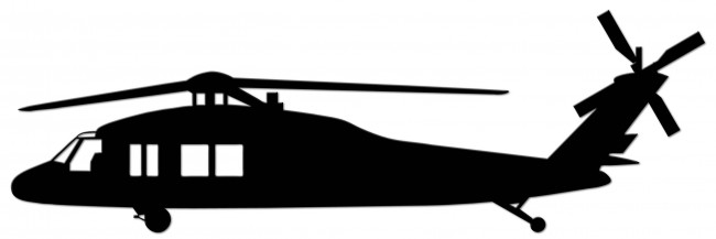34 X 12 In. H 60 Helicopter Sign