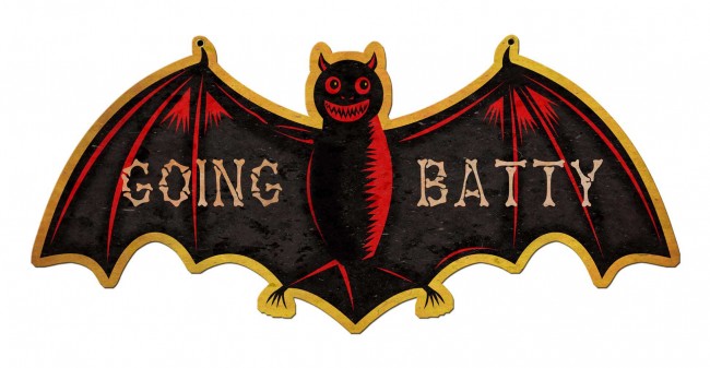 25 X 12 In. Going Batty Sign