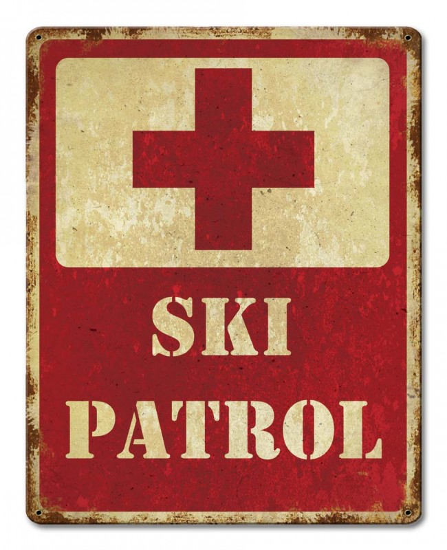 12 X 15 In. Ski Patrol Satin Sign