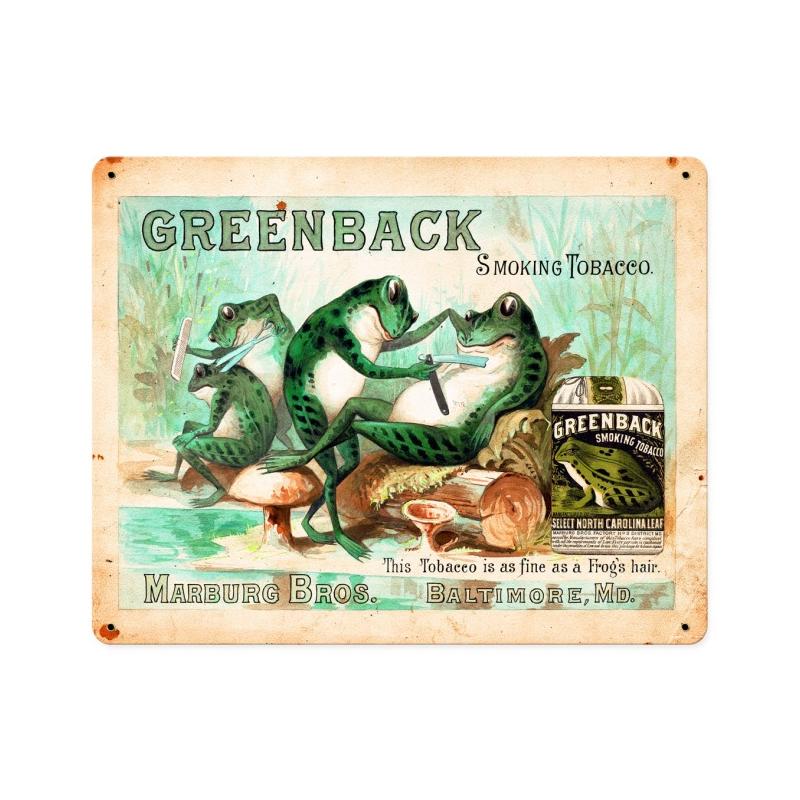 Greenback Vintage Metal Sign