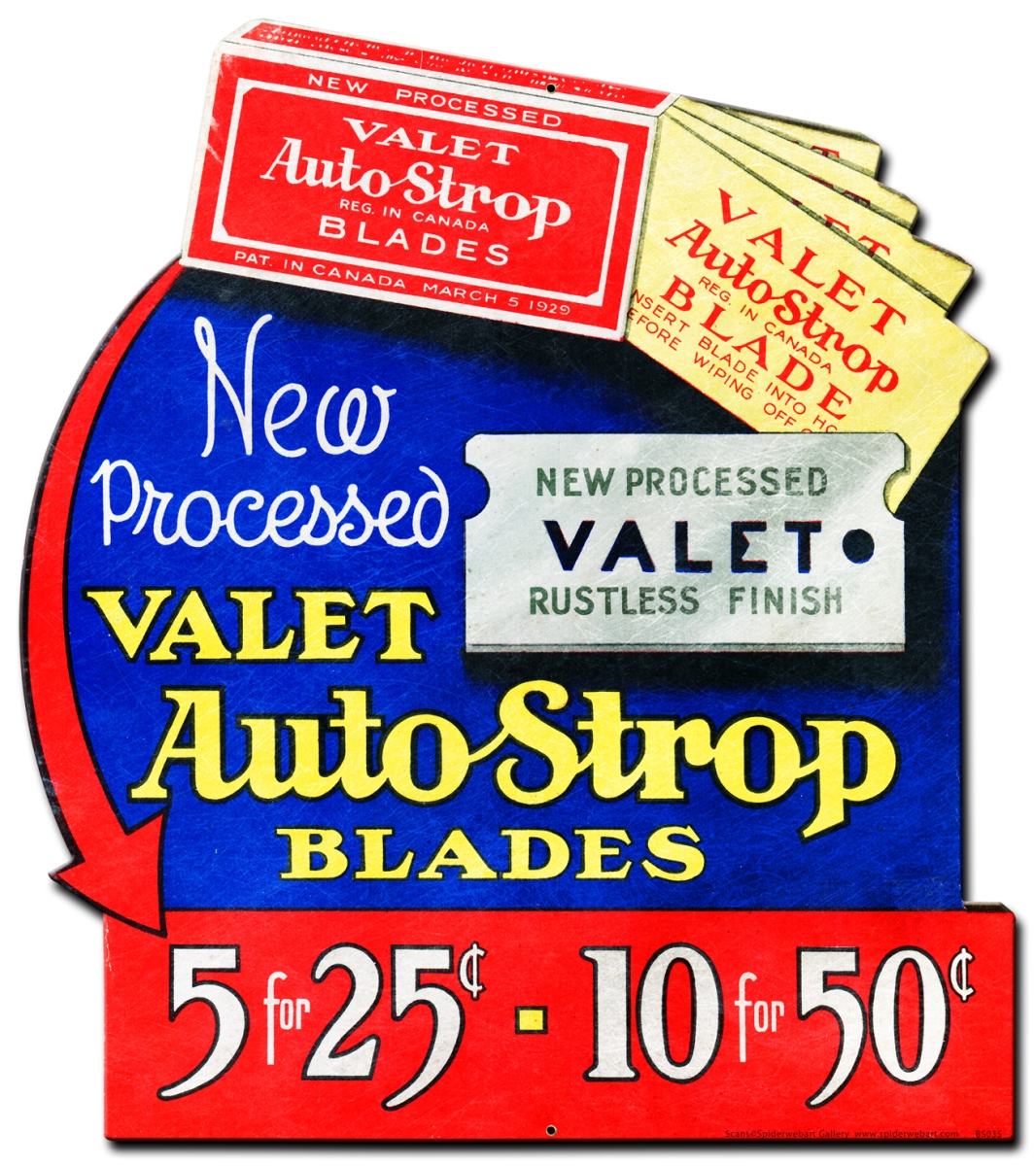 Barber Shop & Shoe Shine Memories Bs035 15 X 20 In. Auto Strop Plasma Metal Sign