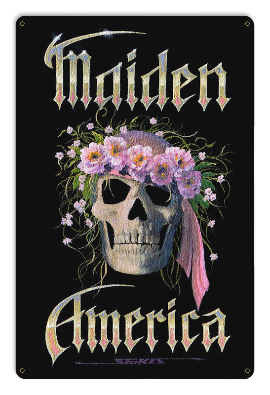 Stan Stokes Signs Stk190 18 X 12 In. Maiden America Satin Metal Sign