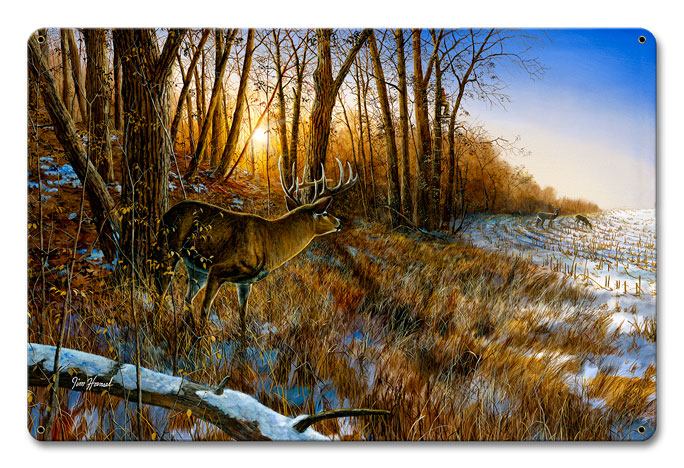 Jh252 12 X 18 In. Passing The Buck Satin Metal Sign
