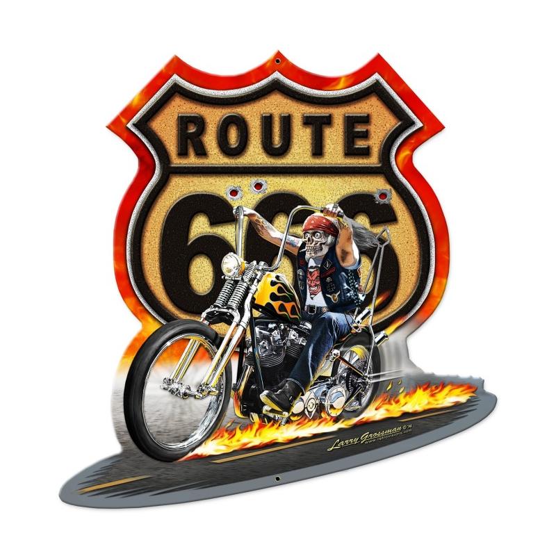 Lg534 Route 666 Metal Sign