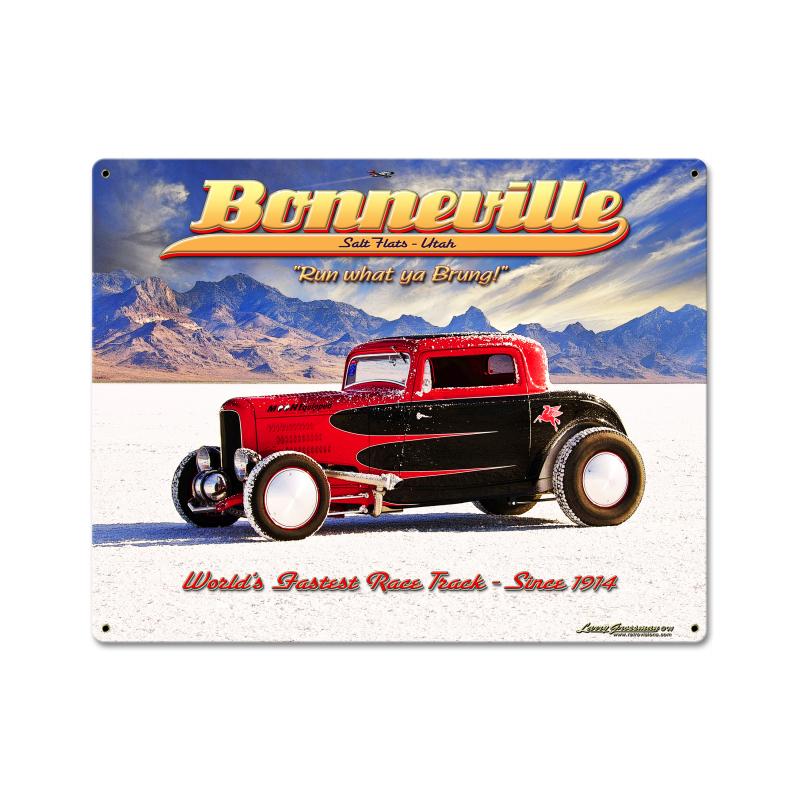 Lg601 Bonneville Custom Metal Shape Sign