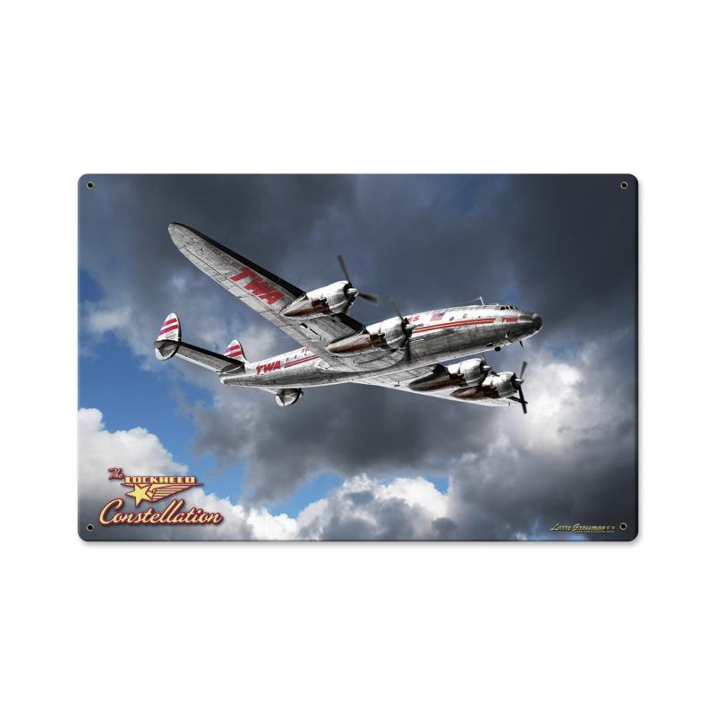 36 X 24 In. Lockheed Constellation Metal Signs