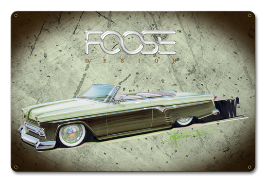 Cfos030 12 X 18 In. Foose 54 Customline Green Satin Metal Sign