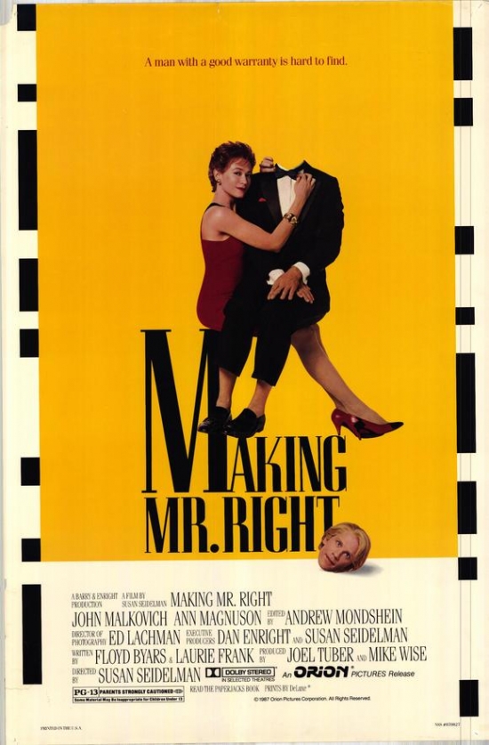 Movah1257 Making Mr. Right Movie Poster - 27 X 40 In.