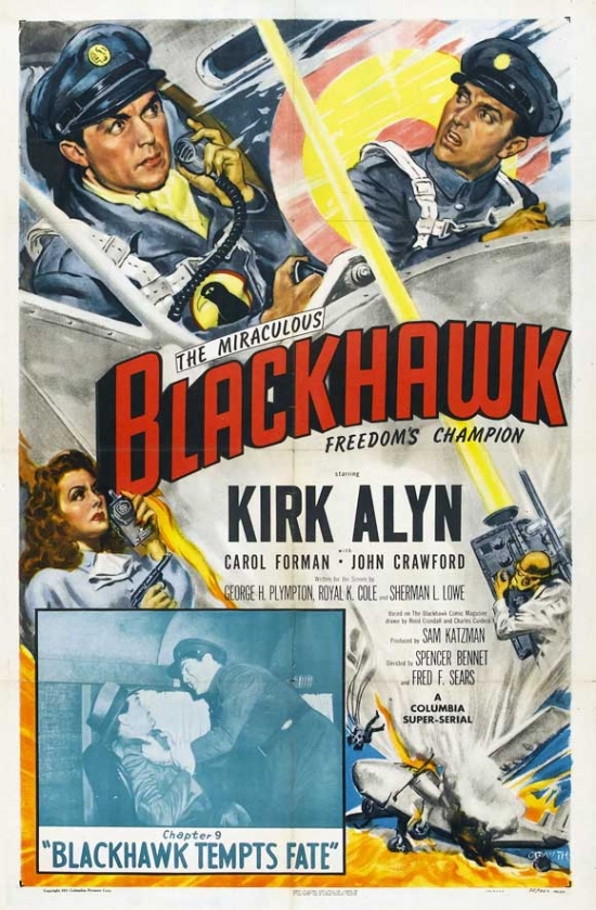 Movaj5185 Blackhawk-fearless Champion Of Freedom Movie Poster - 27 X 40 In.